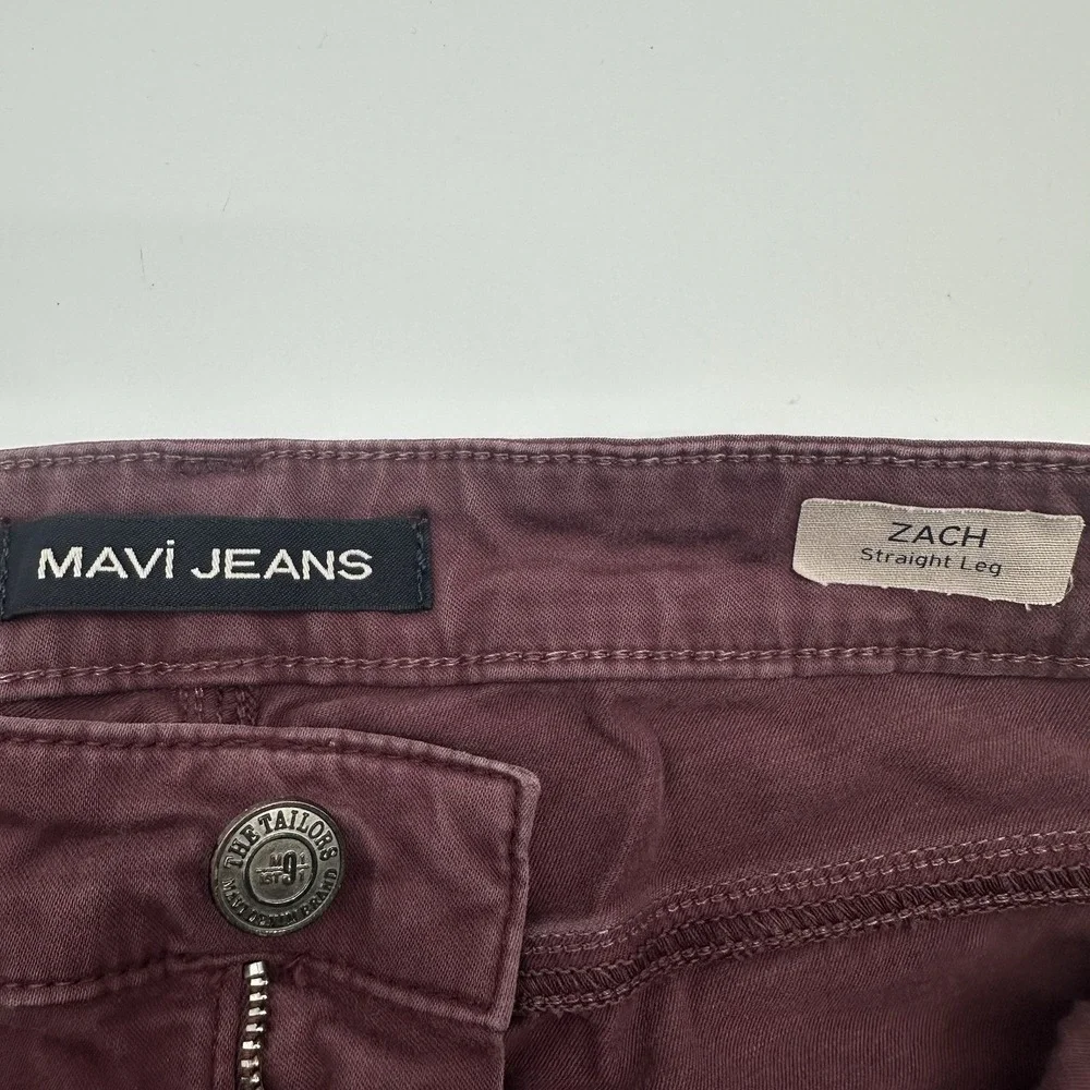 Mavi Jeans Pants Mens 30x32 Zach Straight Leg Khaki Work Preppy‎ Casual Purple